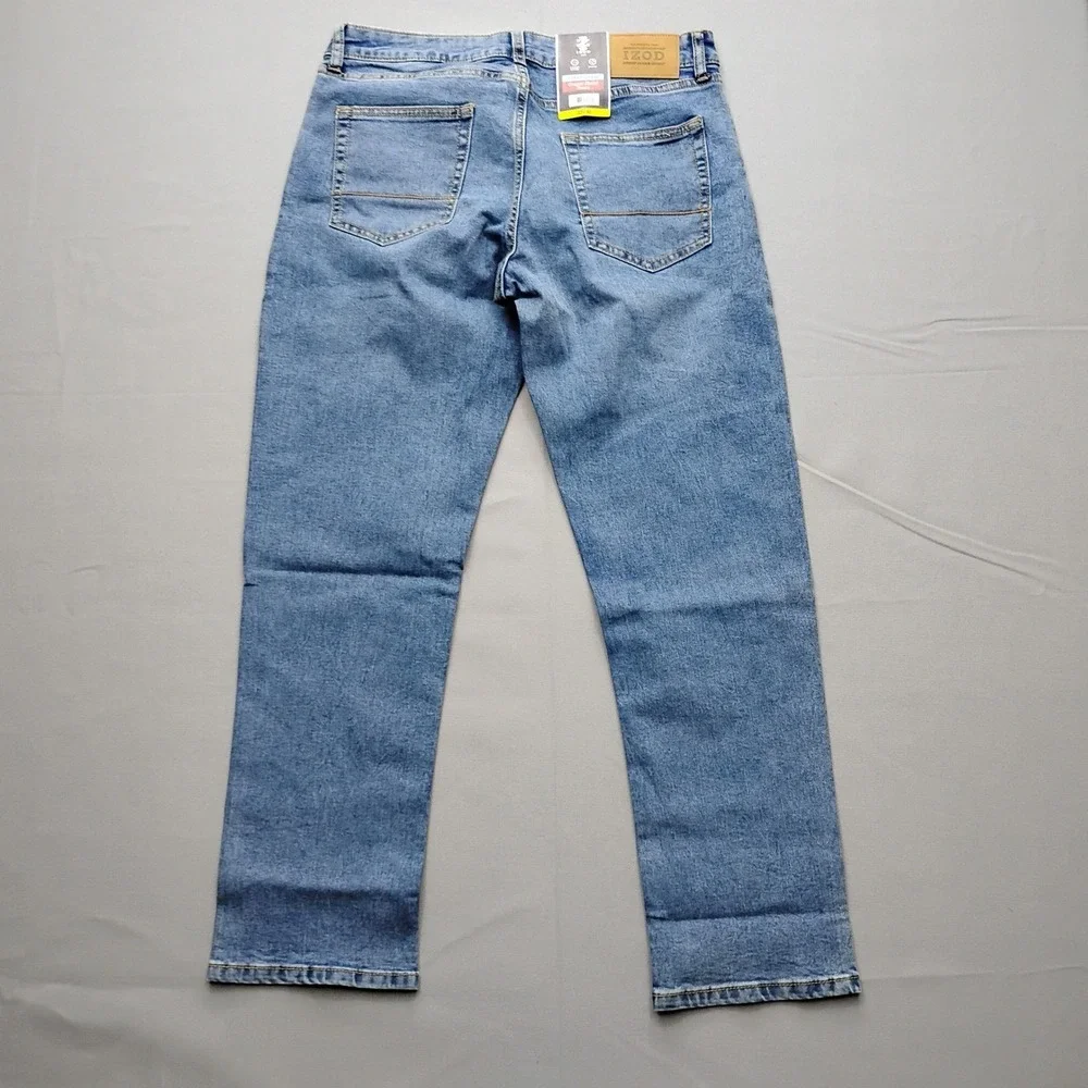 Izod Saltwater‎ Straight Fit Comfort Stretch Denim Jeans Blue 32x30
